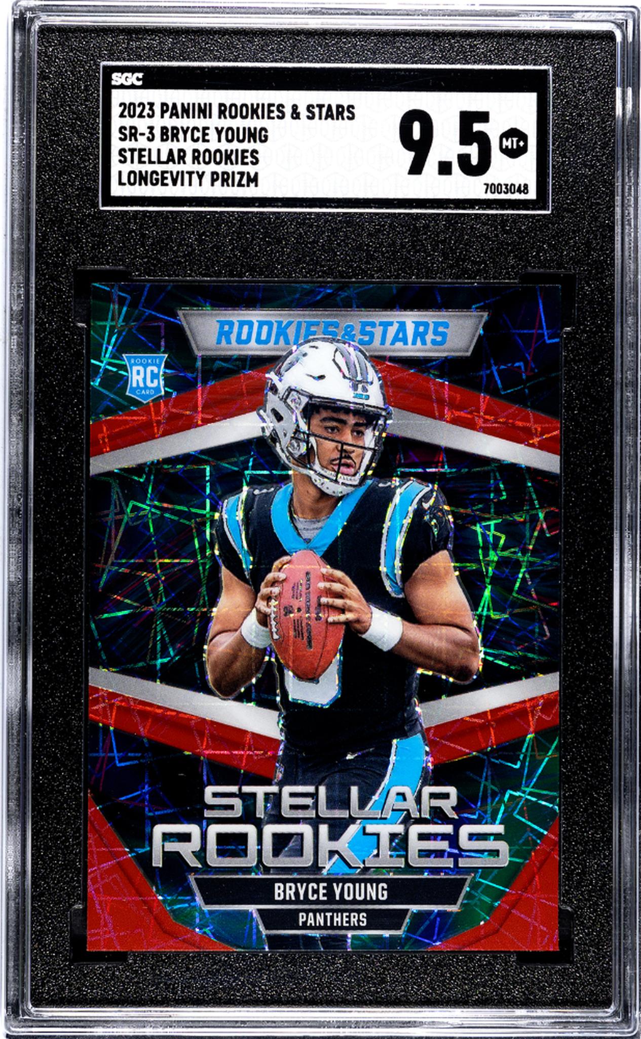 2023 Panini Rookies & Stars #SR-3 Bryce Young Stellar Rookies Longevity Prizm SGC 9.5