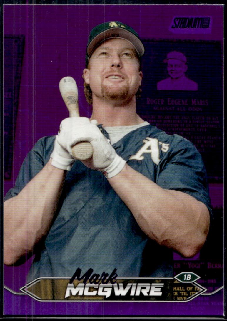 2024 Topps Stadium Club Purple Foil Mark McGwire /75