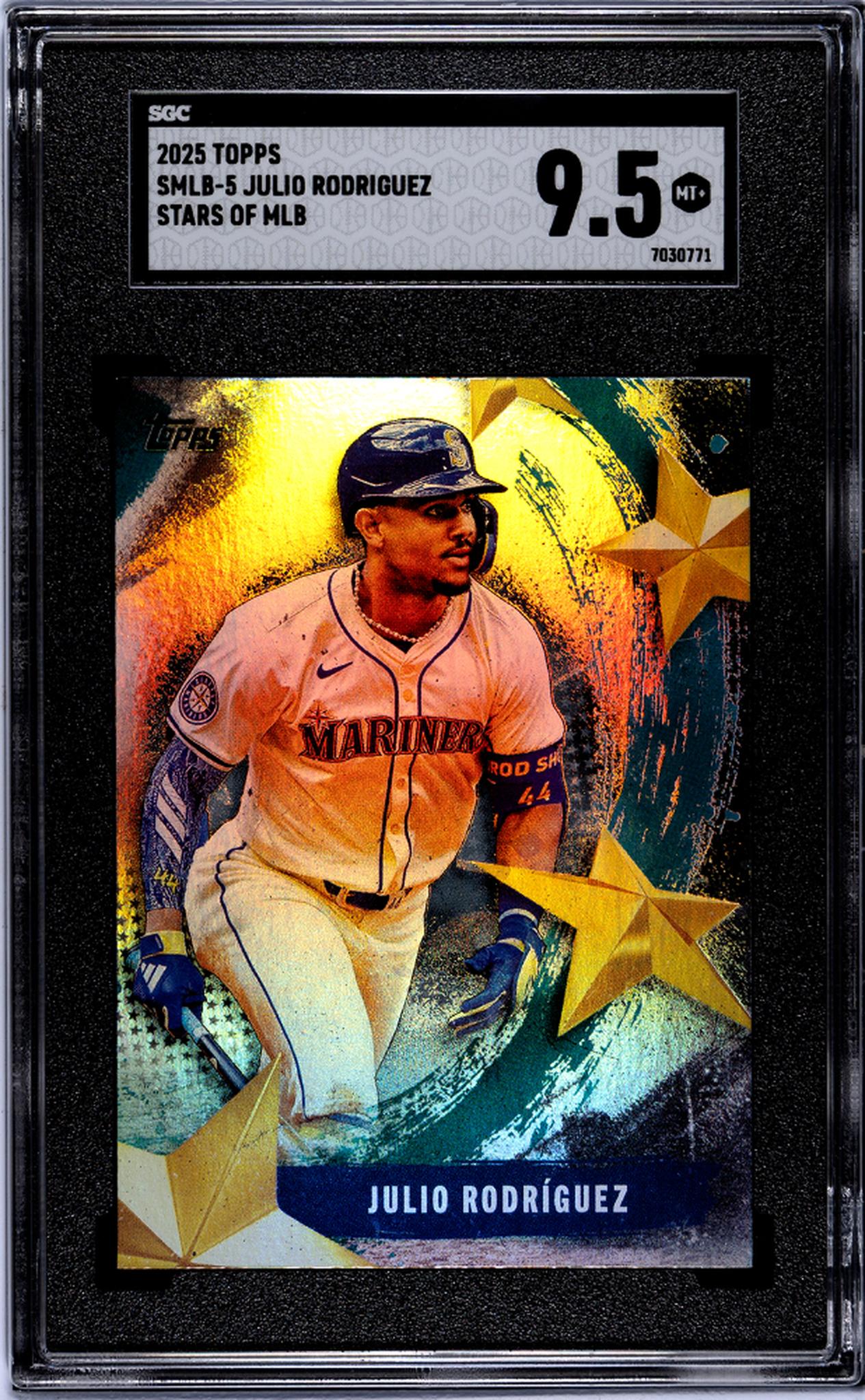 2025 Topps Stars of MLB Julio Rodriguez #SMLB-5 SGC 9.5