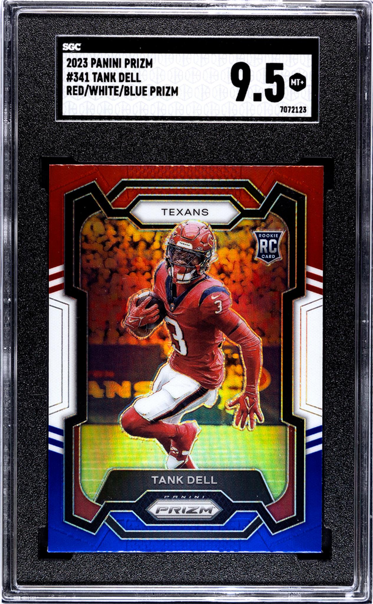 2023 Panini Prizm #341 Tank Dell Red/White/Blue Rookie  SGC 9.5