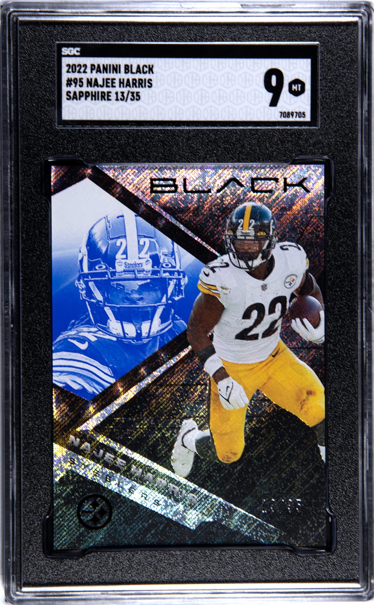 2022 Panini Black #95 Najee Harris Sapphire 13/35 SGC 9