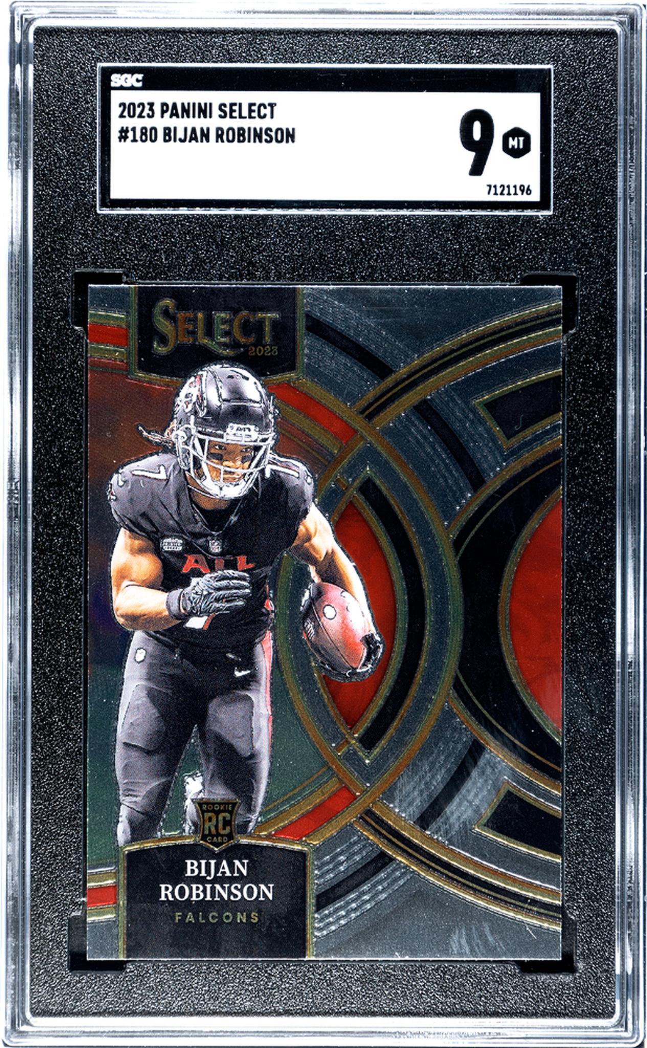 2023 Panini Select #180 Bijan Robinson SGC 9