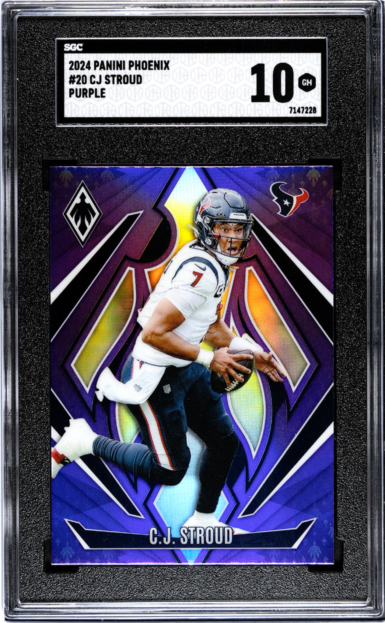 2024 Panini Phoenix #20 Cj Stroud Purple SGC 10