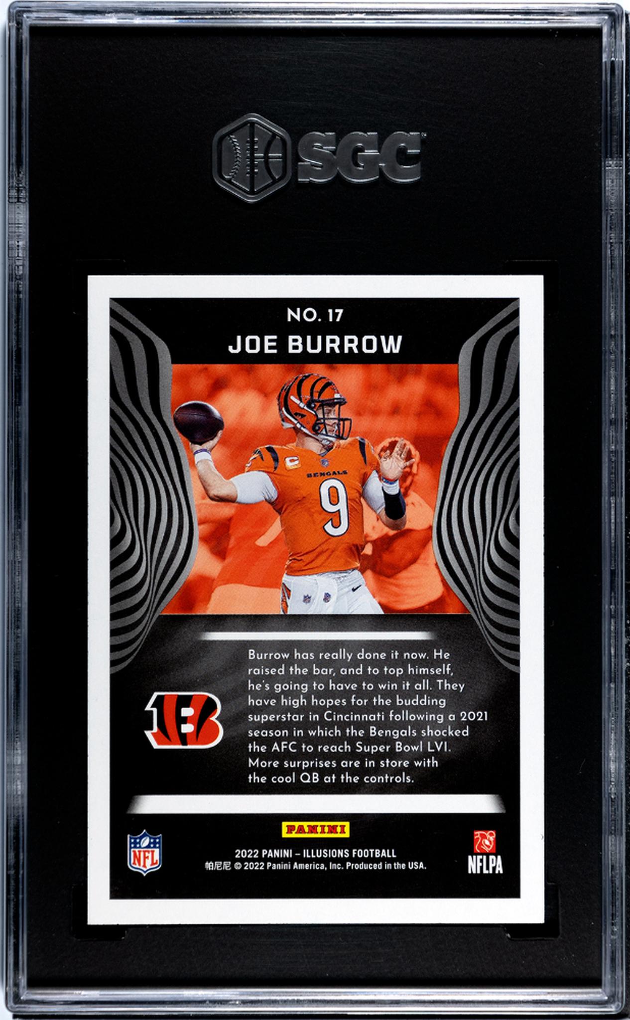 2022 Panini Illusions Retail Joe Burrow #17 SGC 9.5