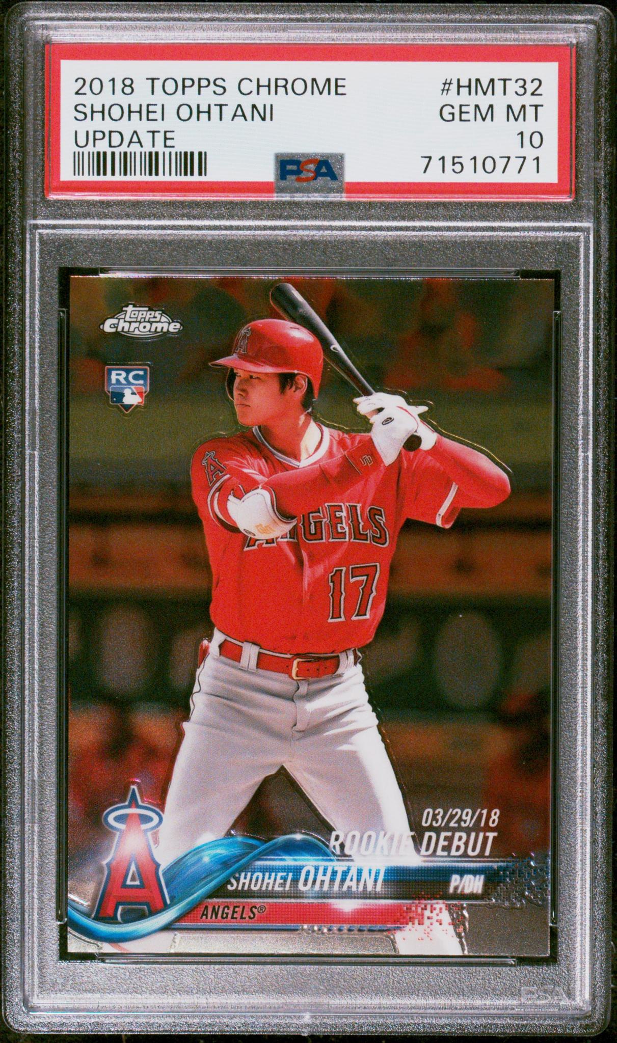 2018 Topps Chrome #HMT32 Shohei Ohtani Update PSA 10