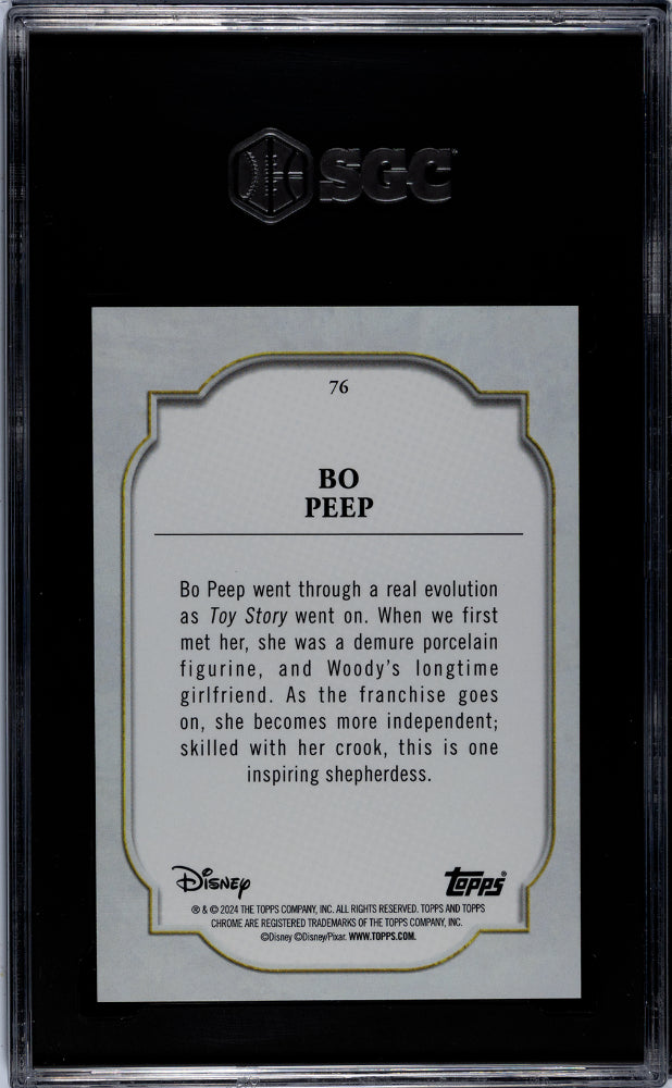 2024 Topps Sapphire Disney Bo Peep #76 SGC 10