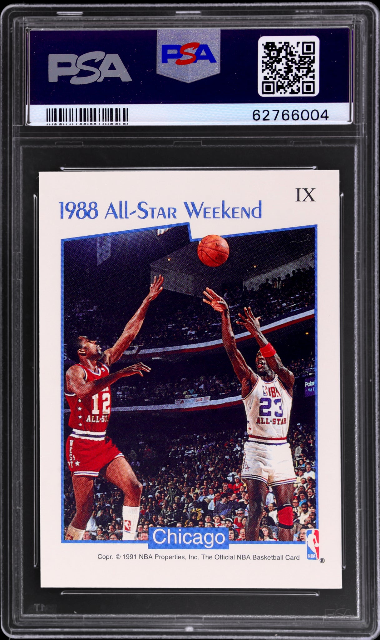 1991 Hoops #9 Michael Jordan All Star MVP PSA 9