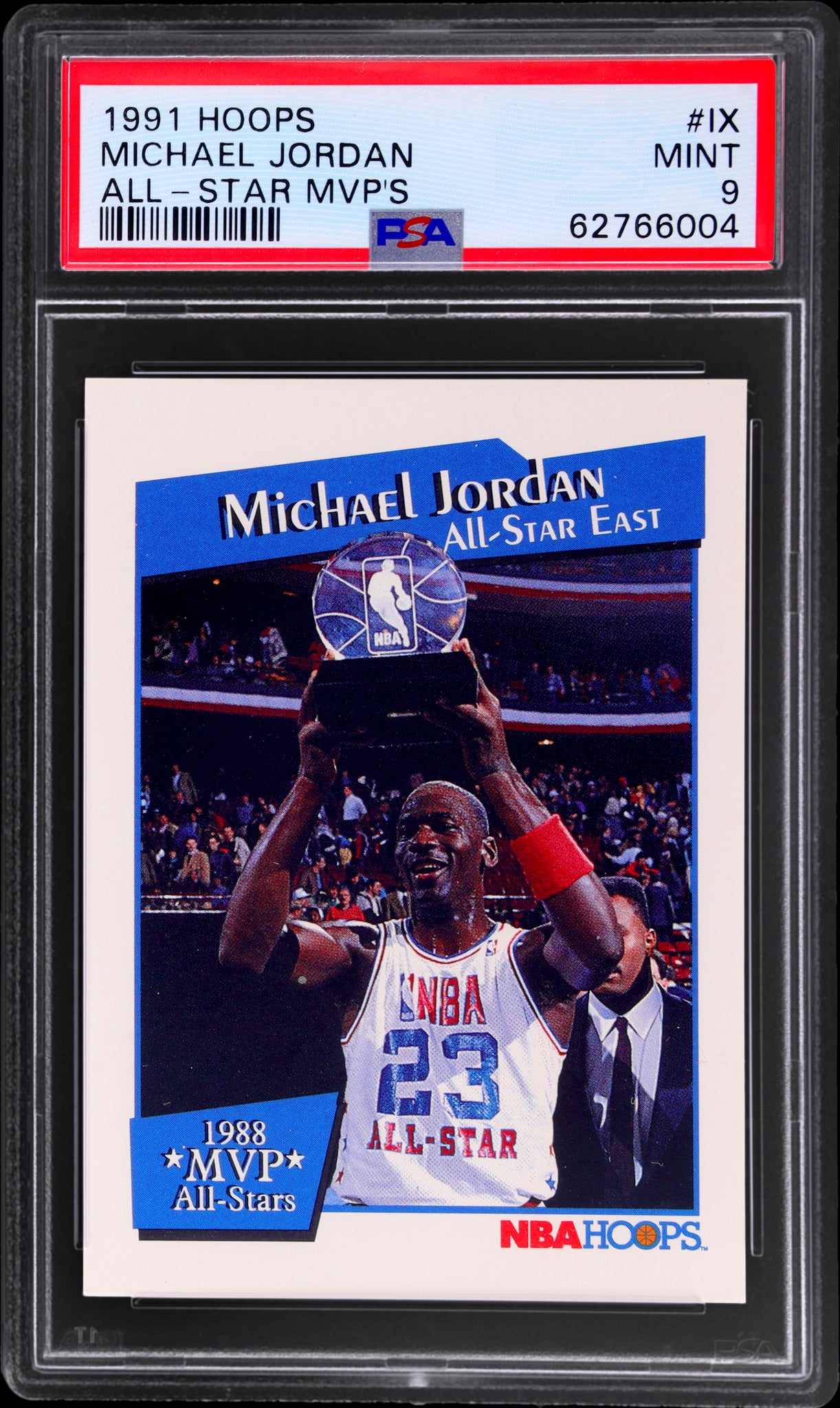 1991 Hoops #9 Michael Jordan All Star MVP PSA 9