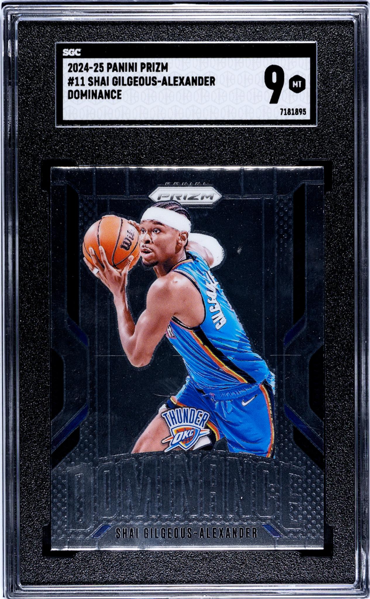 2024-25 Panini Prizm #11 Shai Gilgeous-Alexander Dominance SGC 9