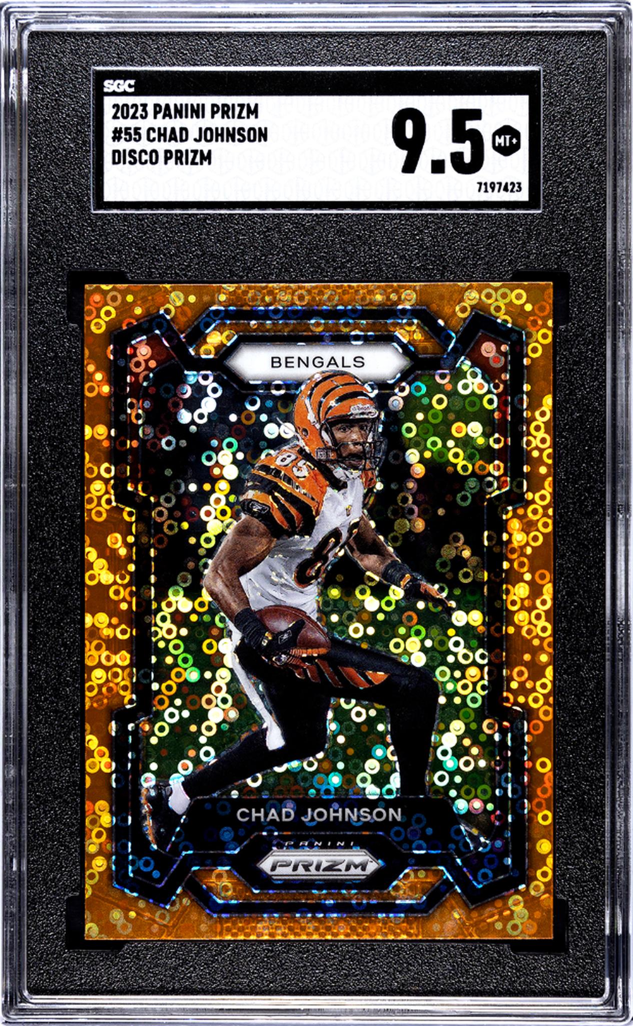 2023 Panini Prizm #55 Chad Johnson Disco Prizm SGC 9.5