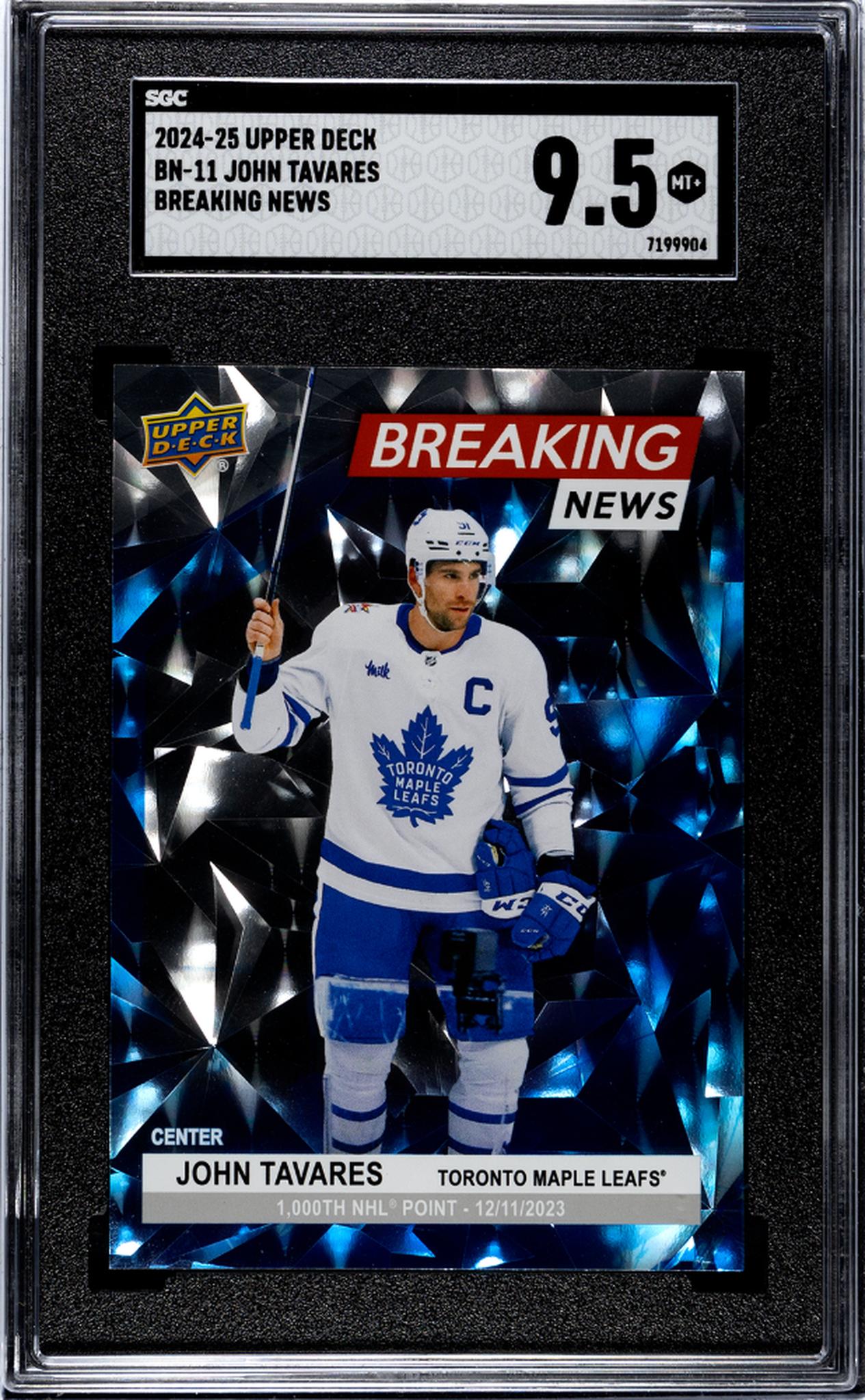 2024 Upper Deck #BN-11 John Tavares Breaking News SGC 9.5