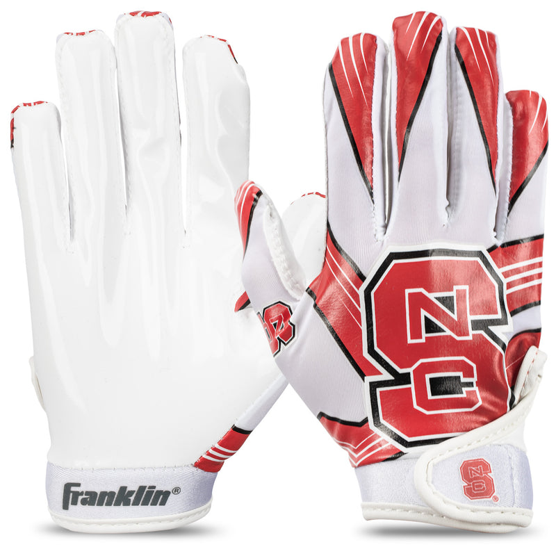 Franklin Sports NCAA North Carolina State Football Receiver Gloves XS/S