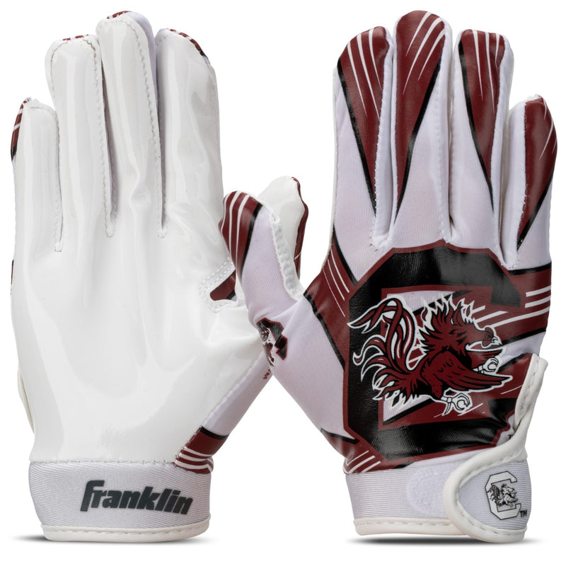 Franklin Sports NCAA South Carolina Gamecocks Football Receiver Gloves XS/S