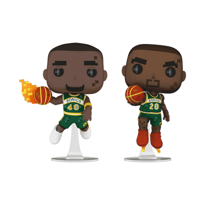 Funko Pop! 8-Bit: NBA Jam - Shawn Kemp & Gary Payton 2-Pack