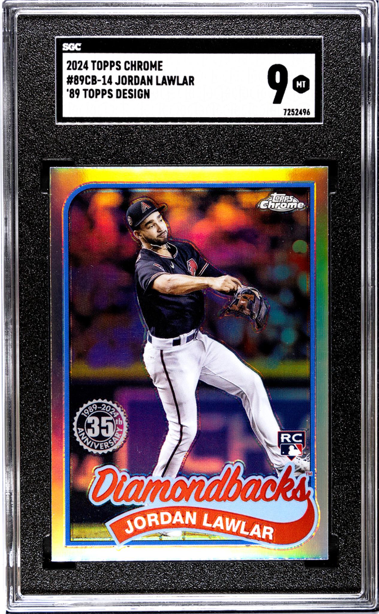 2024 Topps Chrome Jordan Lawlar #89CB-14 RC SGC 9