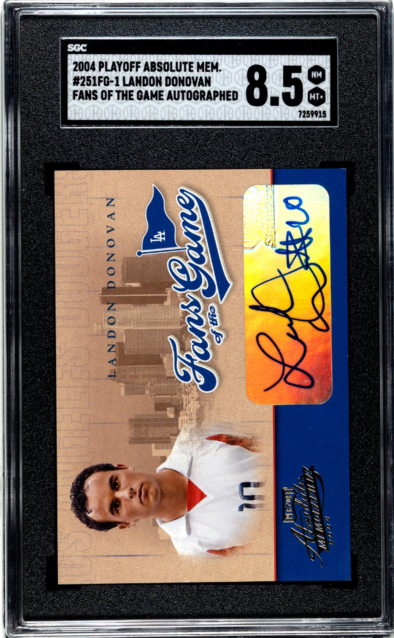 2004 Absolute Memorabilia #251FG-1 Landon Donovan Fans of the Game SGC 8.5