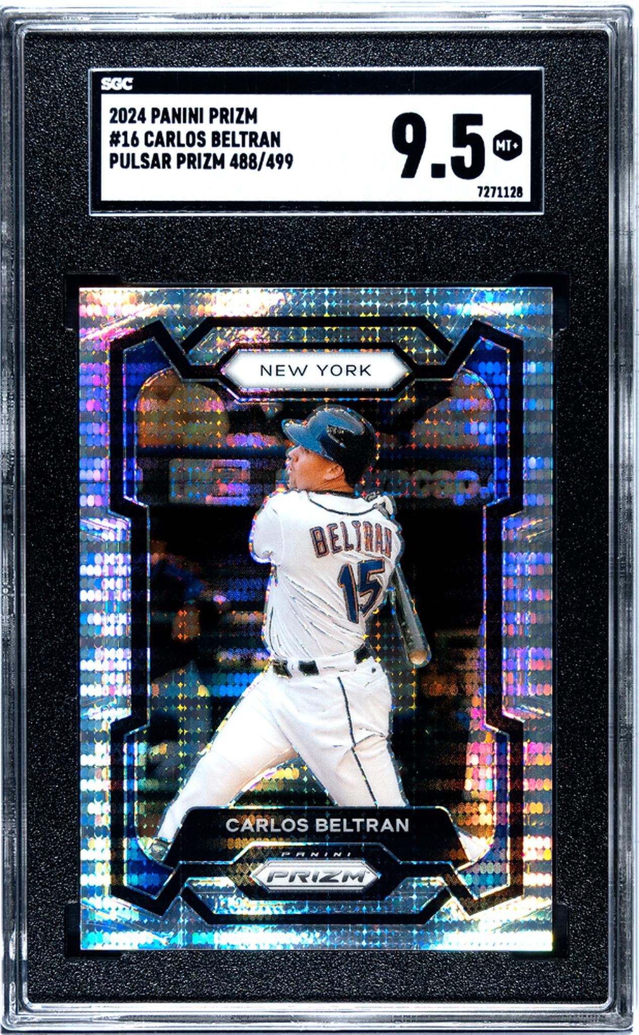 2024 Panini Prizm #16 Carlos Beltran Pulsar Prizm 488/499 SGC 9.5