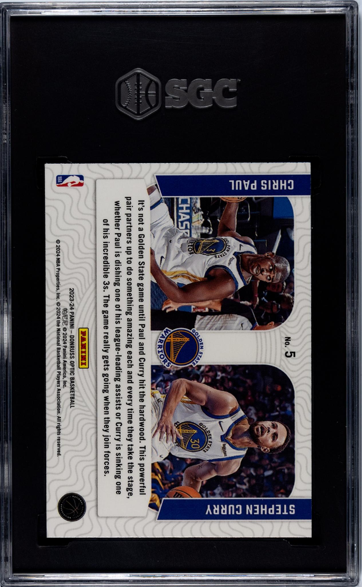 2023-24 Donruss Optic Optical Illusions Paul/Curry #5 SGC 9.5