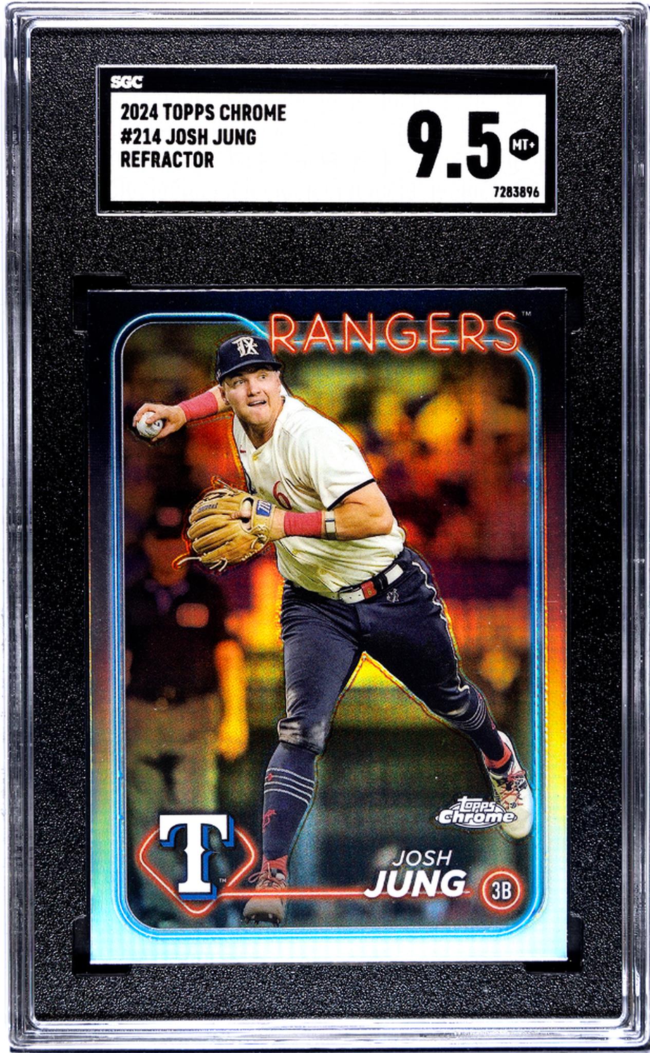 2024 Topps Chrome #214 Josh Jung Ref. SGC 9.5