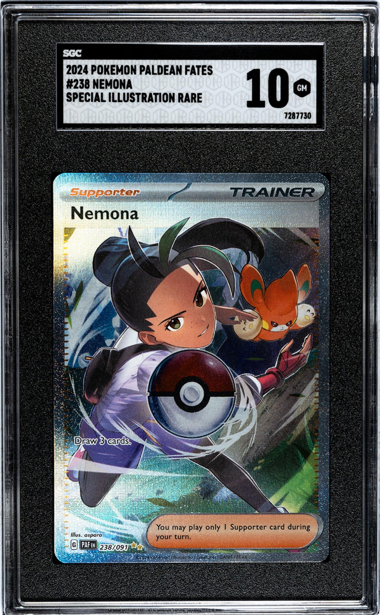 2024 Nintendo Pokemon #238/091 Nemona SGC 10