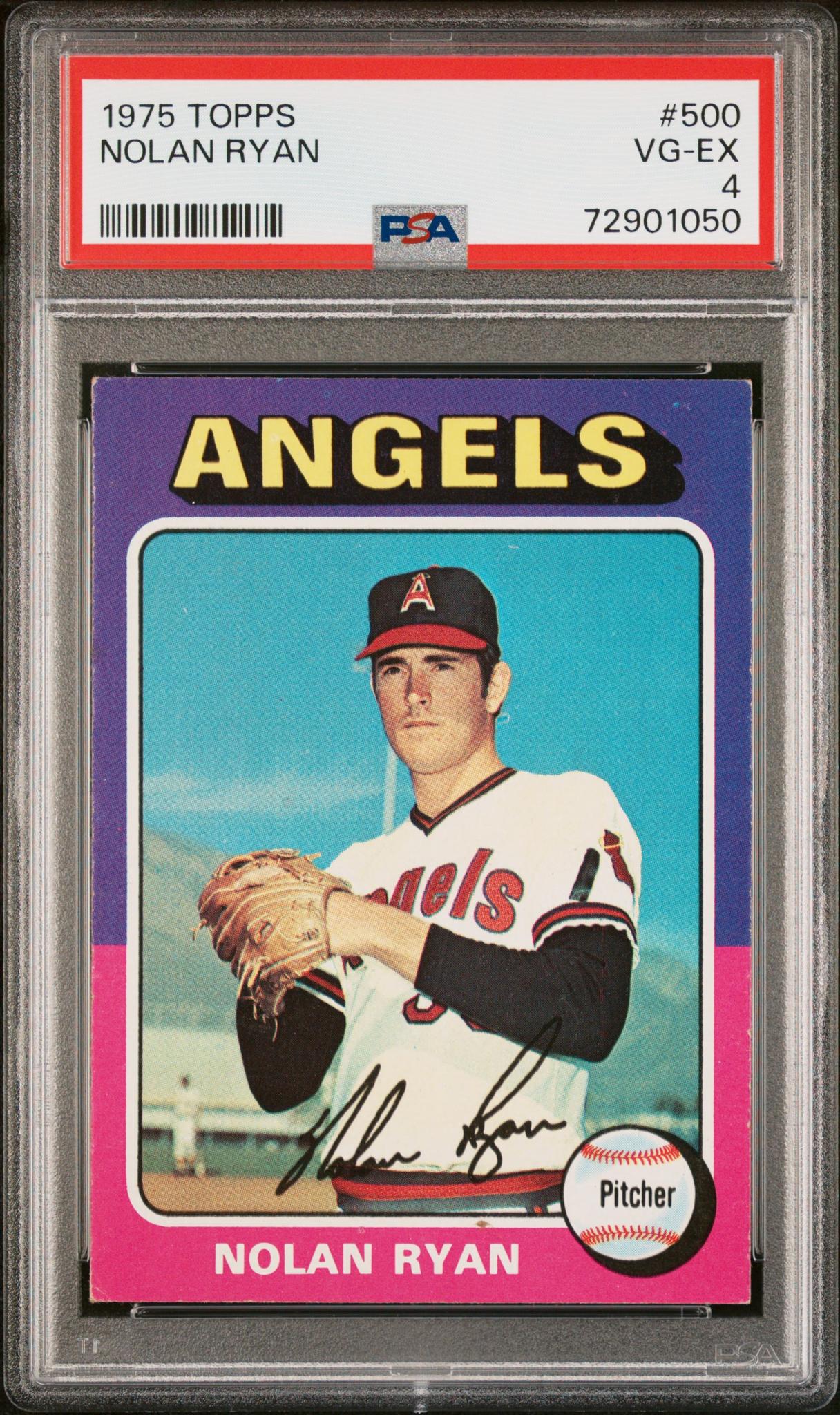 1975 Topps #500 Nolan Ryan PSA 4