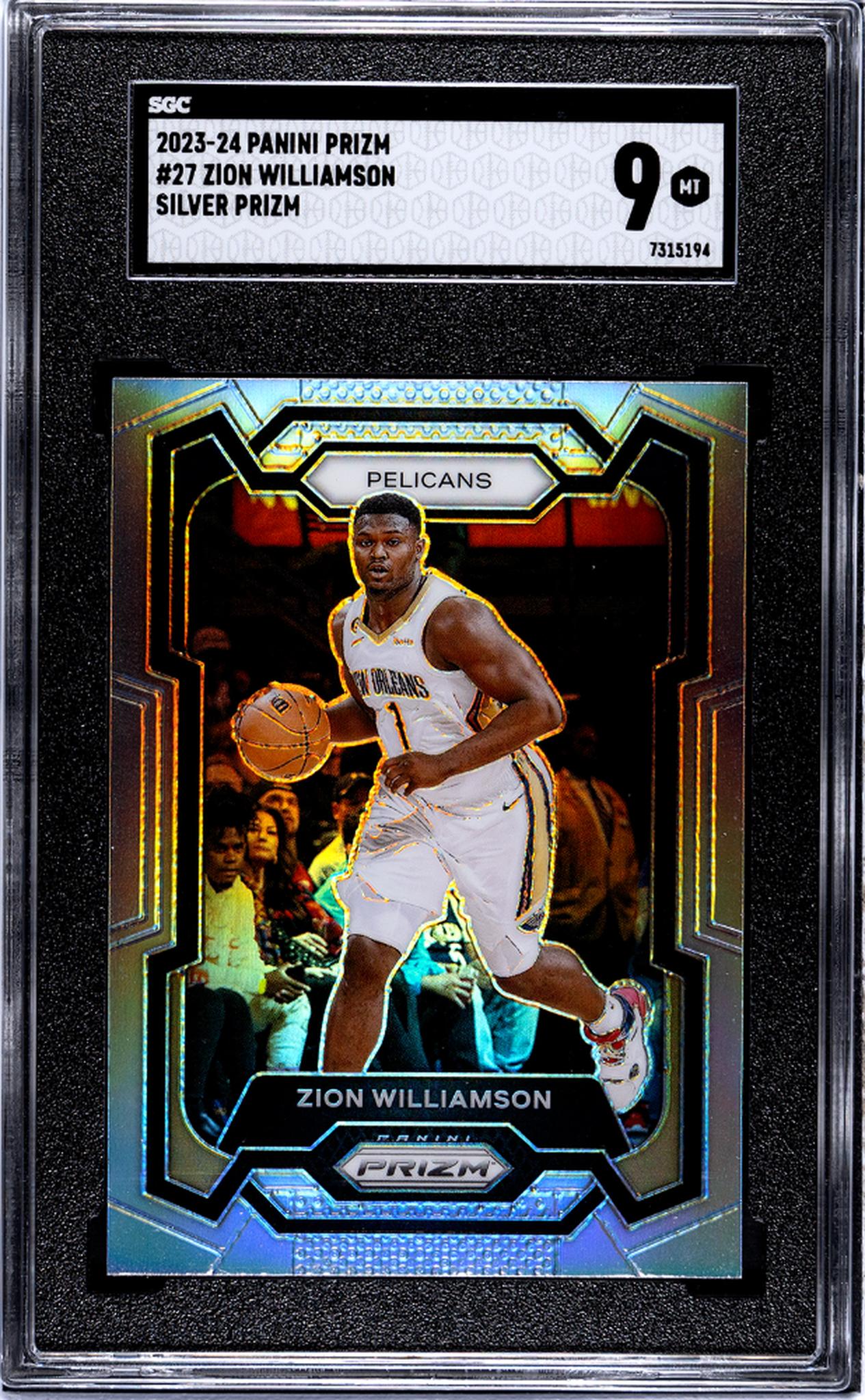 2023 Panini Prizm Silver Zion Williamson #27 SGC 9
