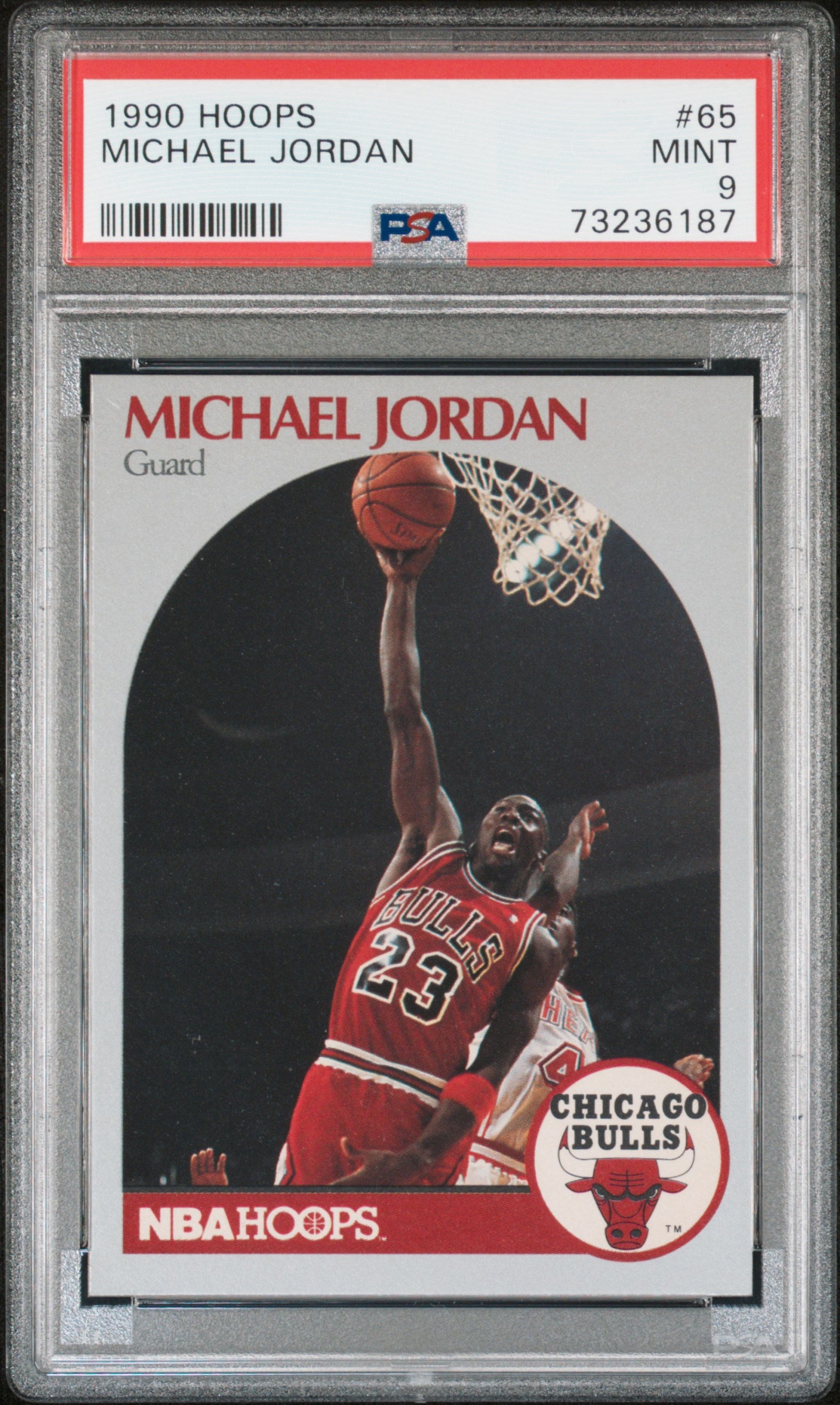 1990 Hoops Michael Jordan #65 PSA 9