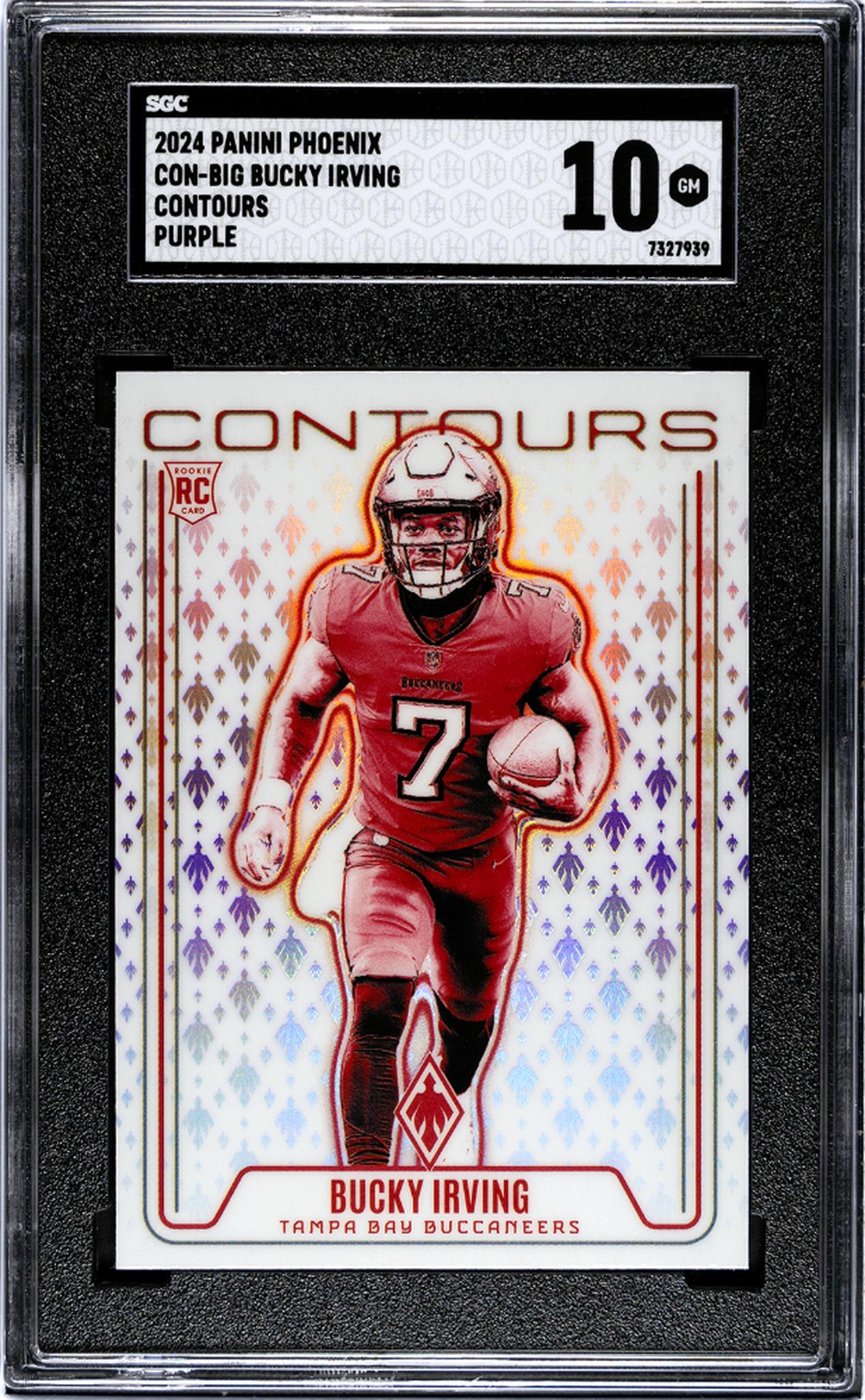 2024 Panini Phoenix #CON-BIG Bucky Irving Contours Purple SGC 10