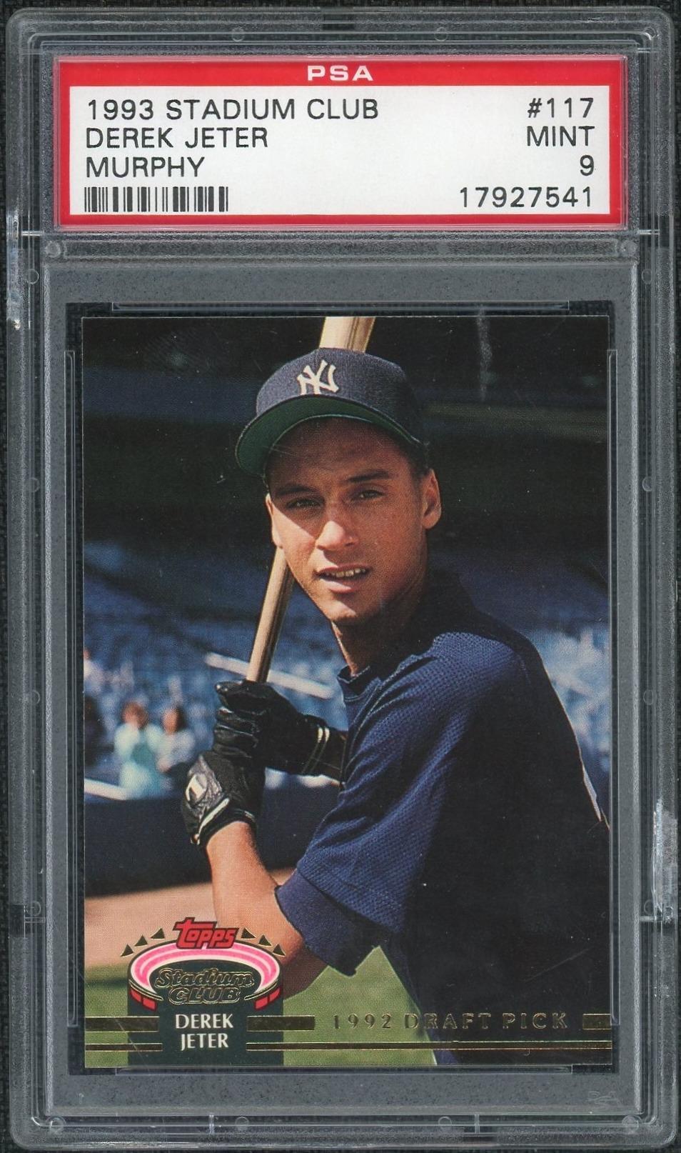 1993 Stadium Club Murphy Derek Jeter #117 PSA 9