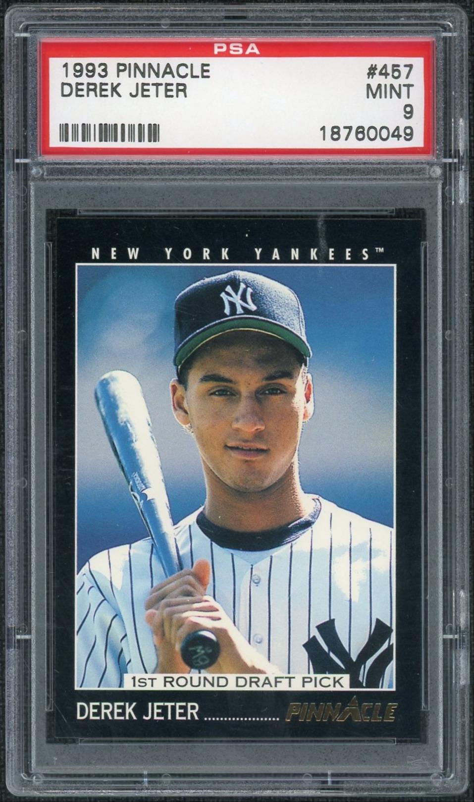 1993 Pinnacle Derek Jeter #457 PSA 9
