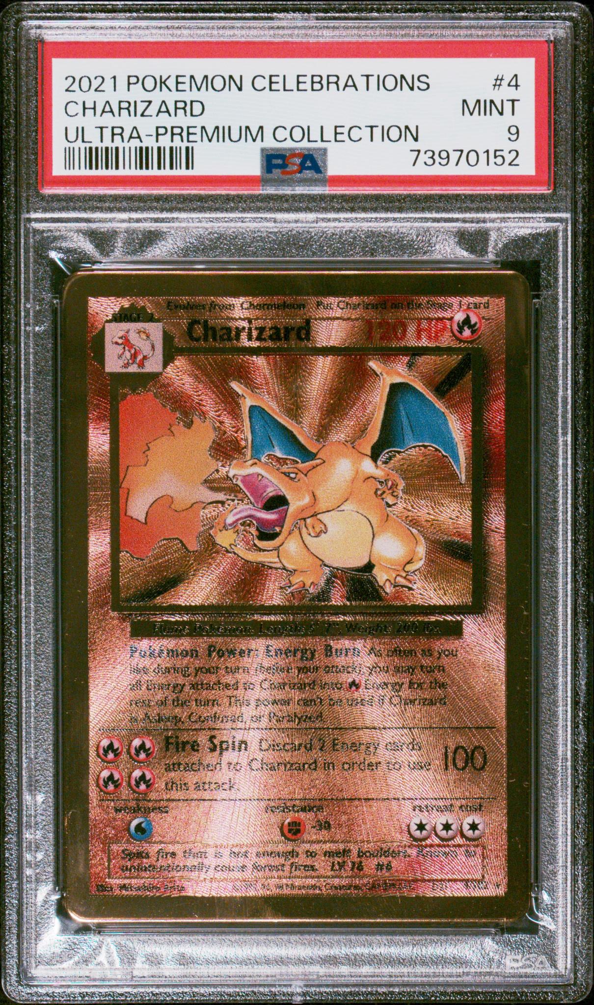 2021 Pokemon Celebrations Ultra-Premium Collection Charizard #4 PSA 9