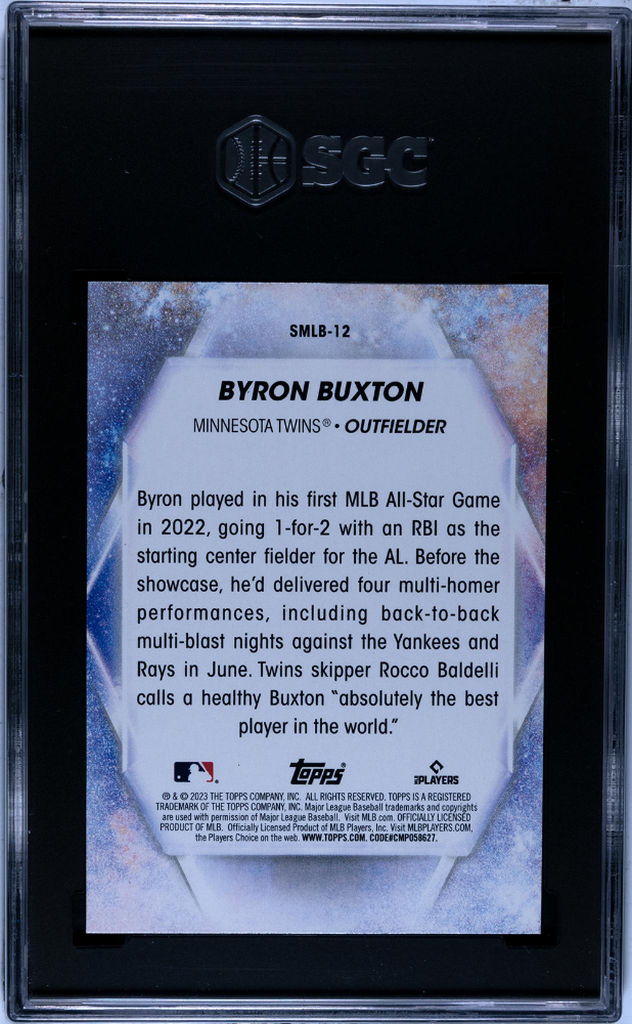 2023 Topps #SMLB-12 Byron Buxton Stars of MLB SGC 10