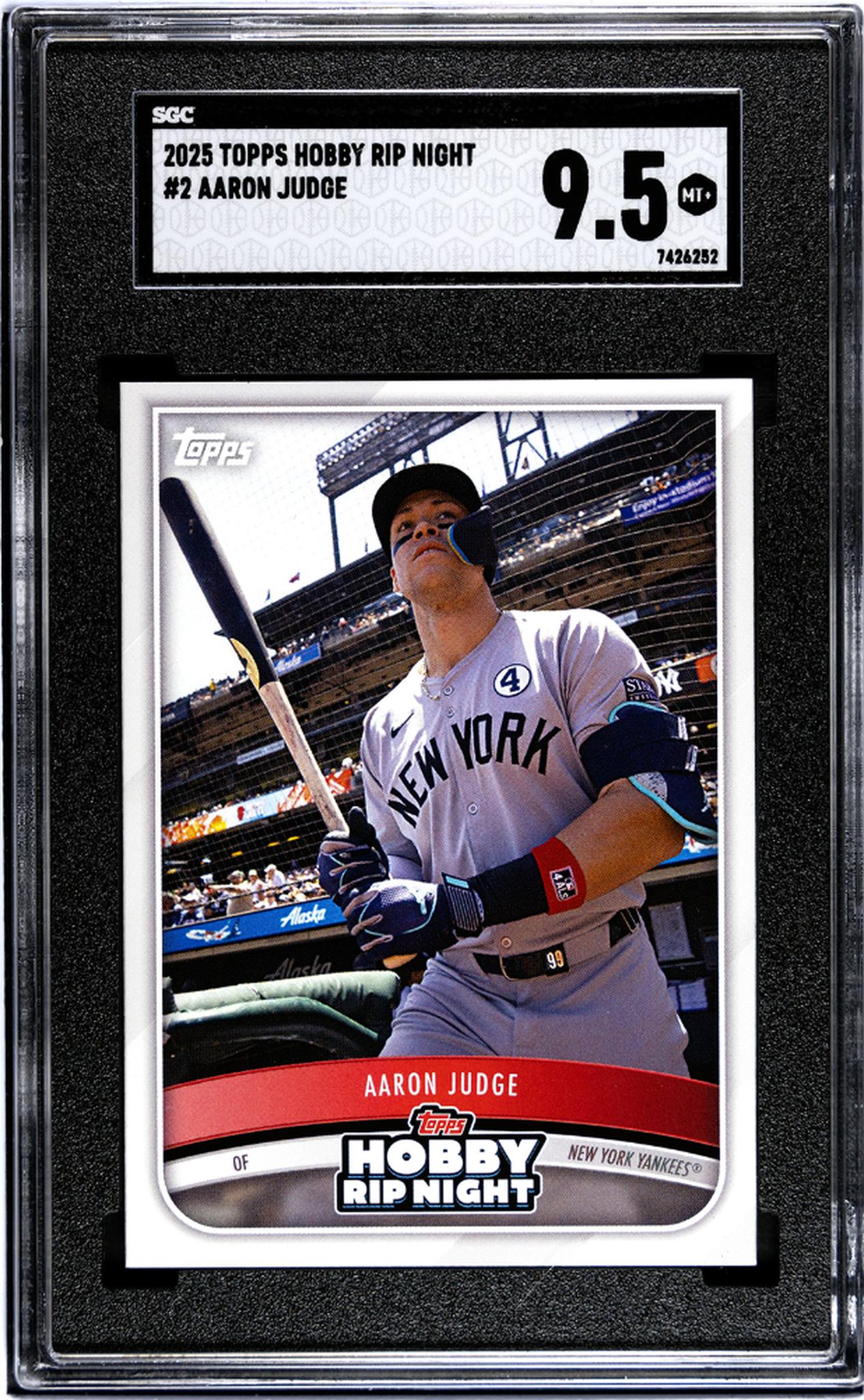 2025 Topps Hobby Rip Night #2 Aaron Judge SGC 9.5