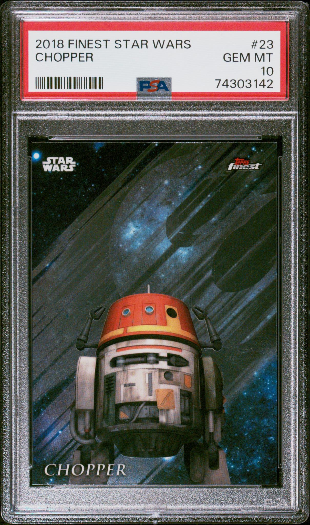 2018 Topps Finest Star Wars Chopper #23 PSA 10