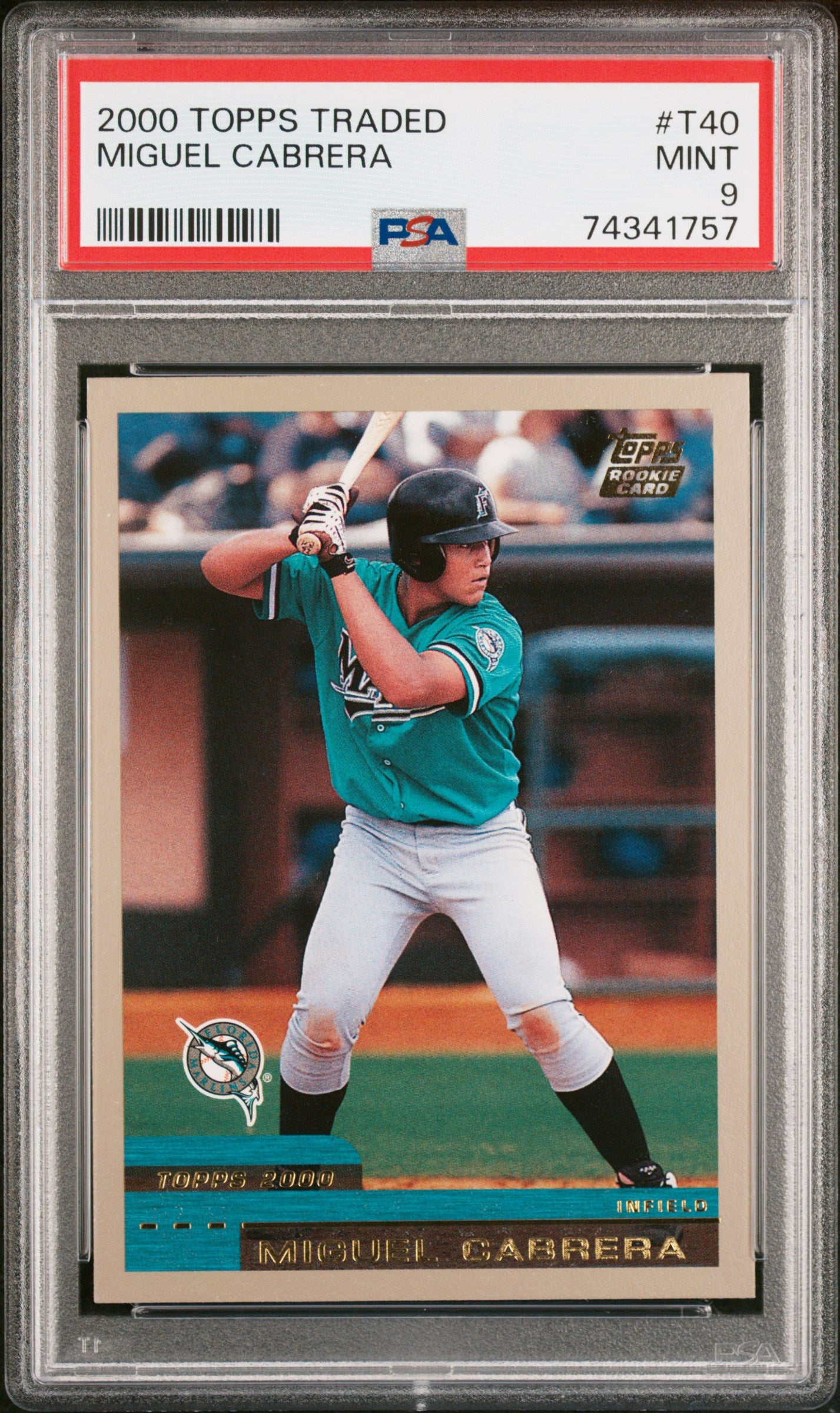 2000 Topps Traded #T40 Miguel Cabrera PSA 9