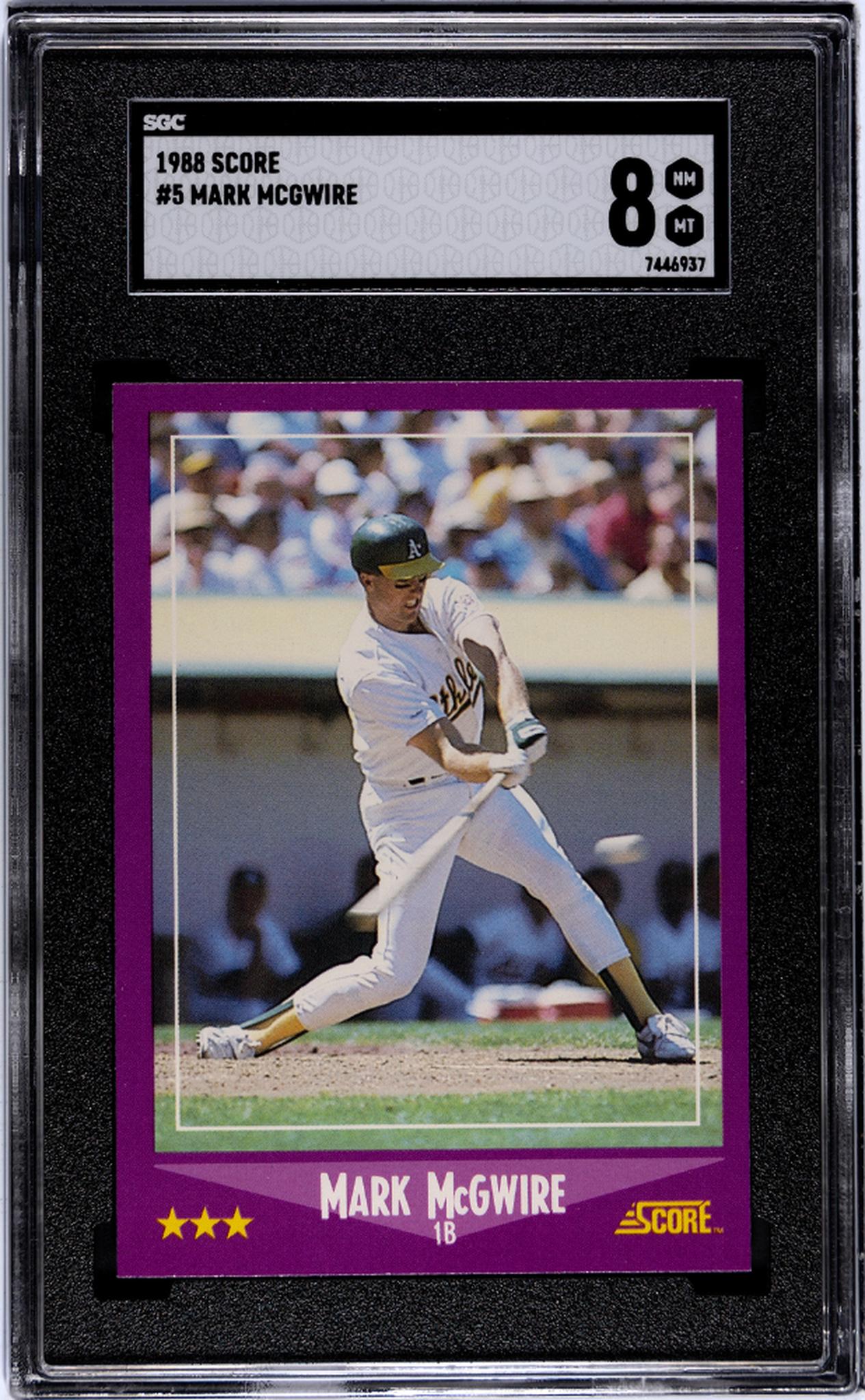 1988 Score Mark McGwire #5 SGC 8