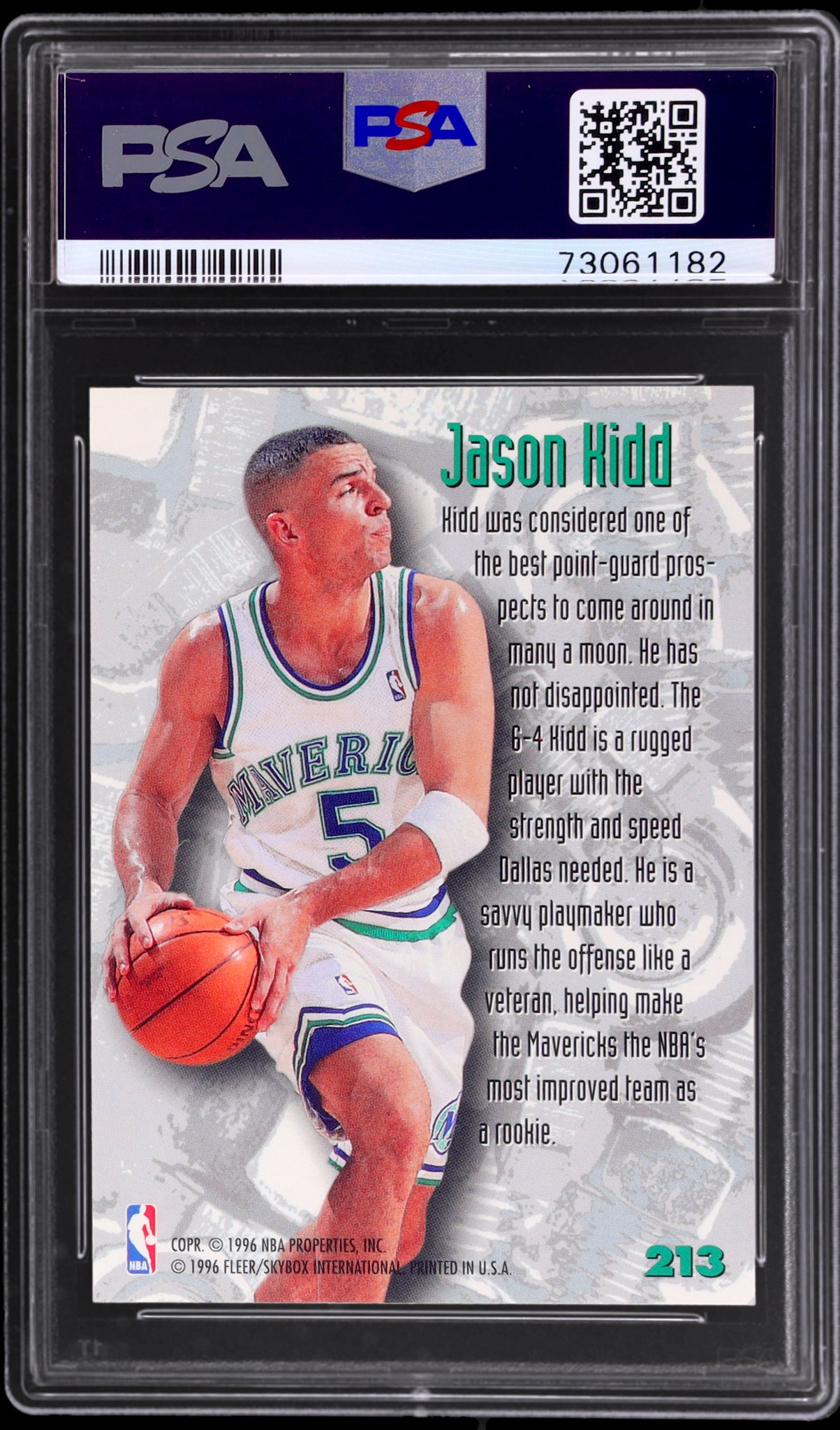 1995 Metal #213 Jason Kidd PSA 10