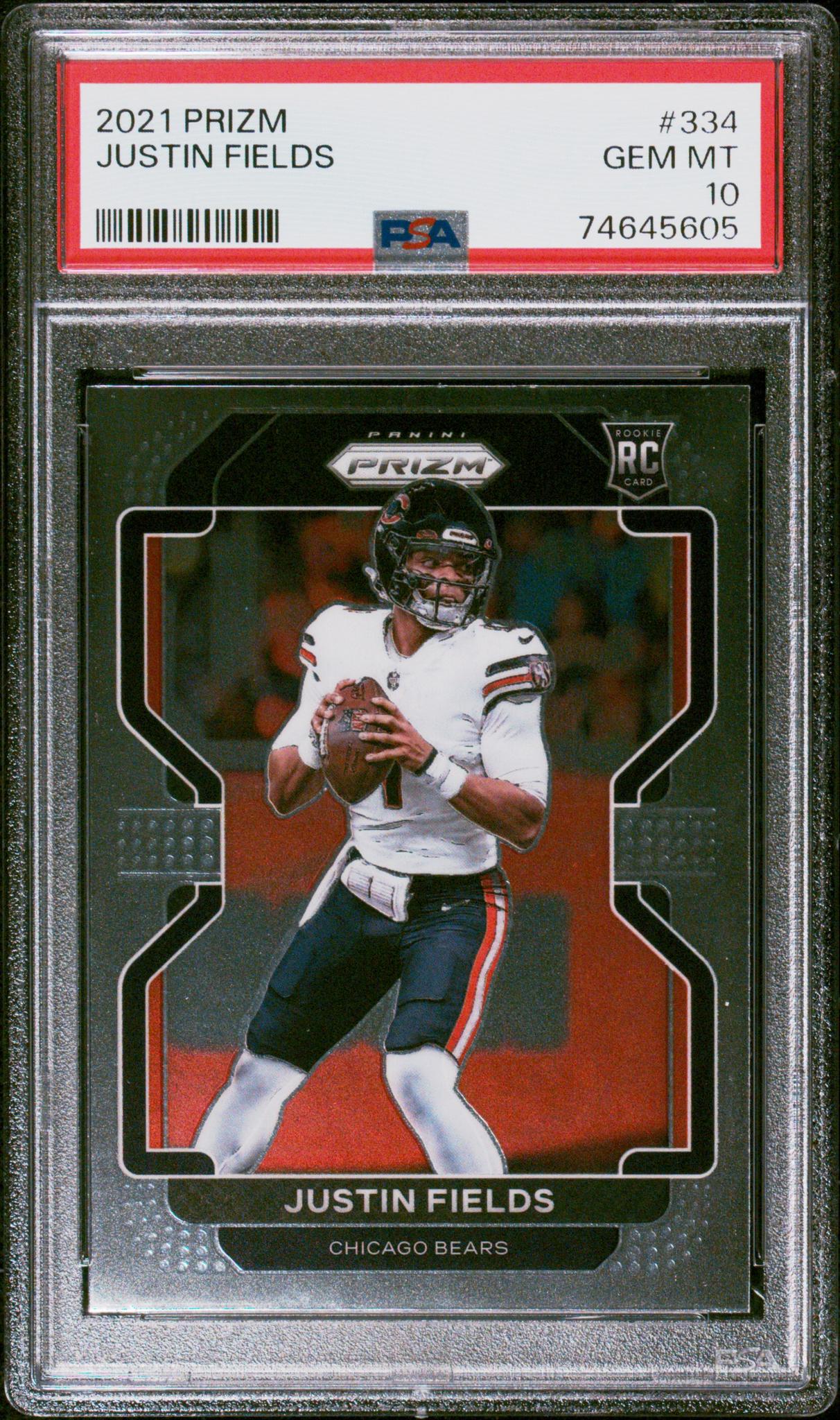 2021 Prizm #334 Justin Fields PSA 10
