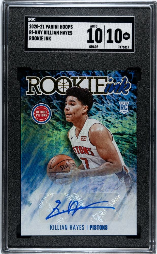 2020 Panini Hoops Killian Hayes Rookie Ink #RI-KHY SGC 10