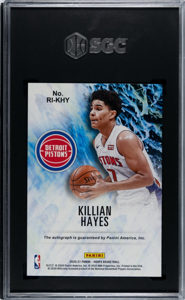 2020 Panini Hoops Killian Hayes Rookie Ink #RI-KHY SGC 10