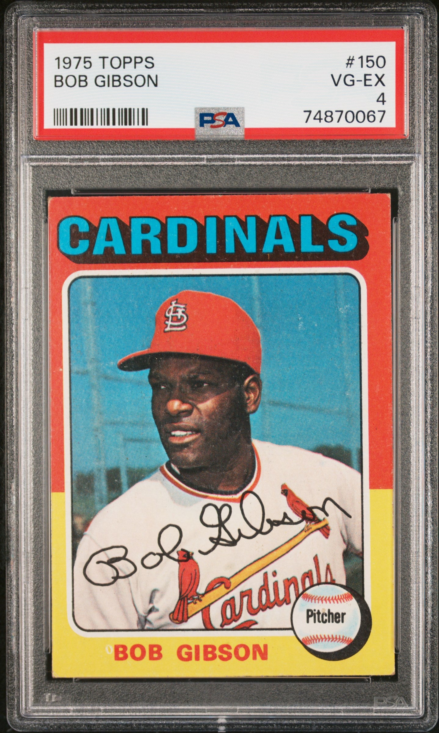 1975 Topps Bob Gibson #150 PSA 4