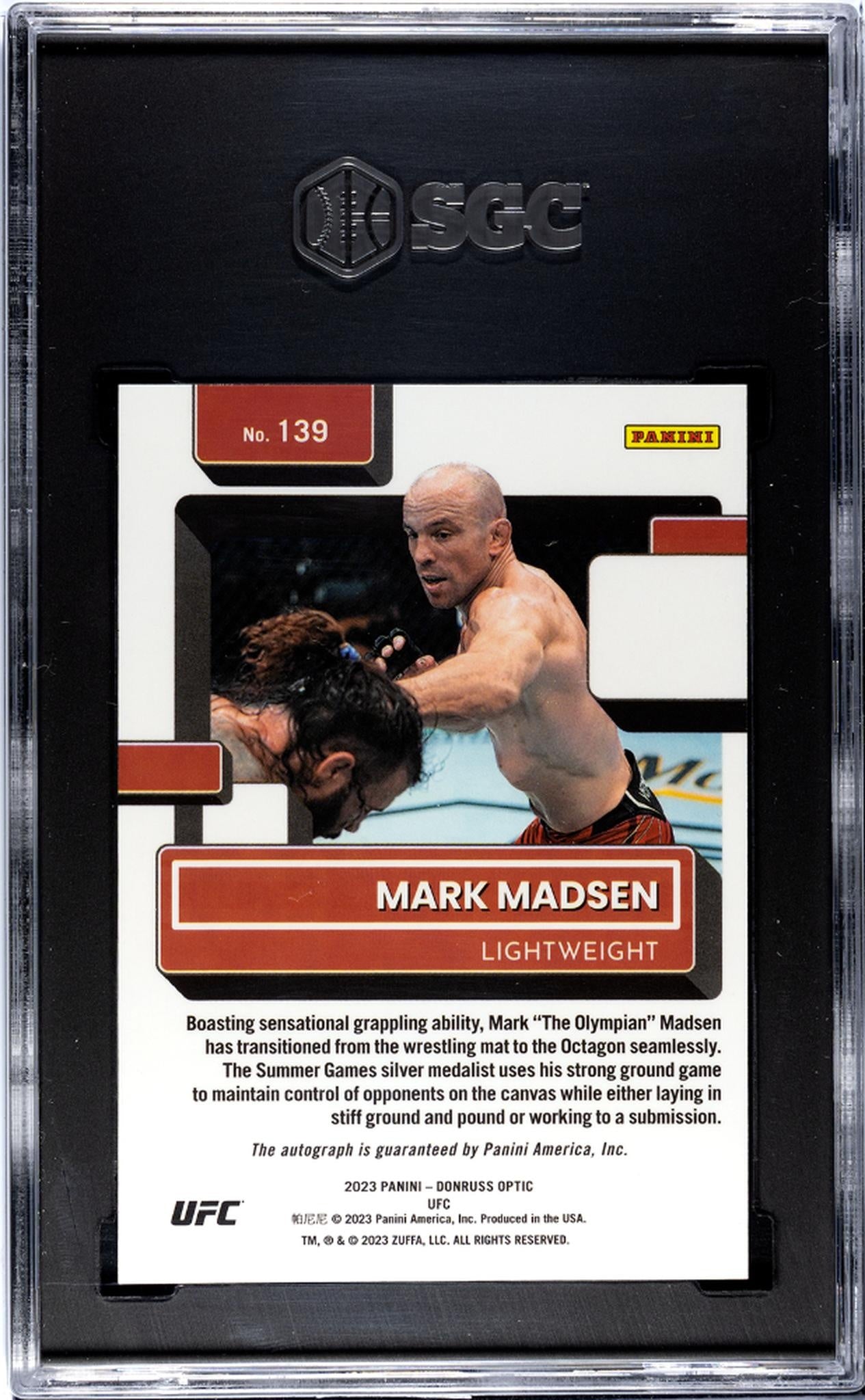 2023 Donruss #139 Mark Madsen SGC 8