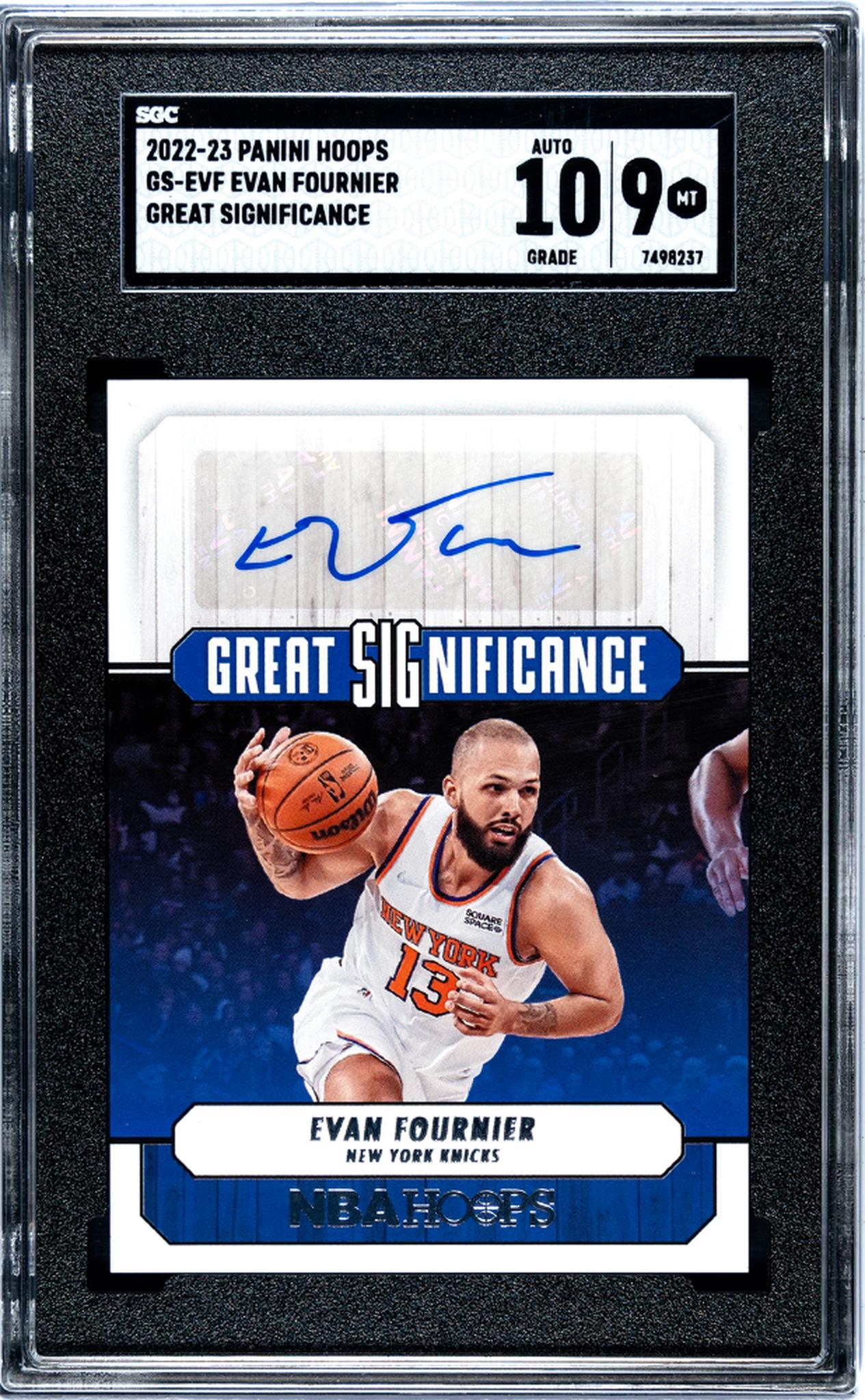 2022-23 Panini Hoops #GS-EVF Evan Fournier Great Significance SGC 9