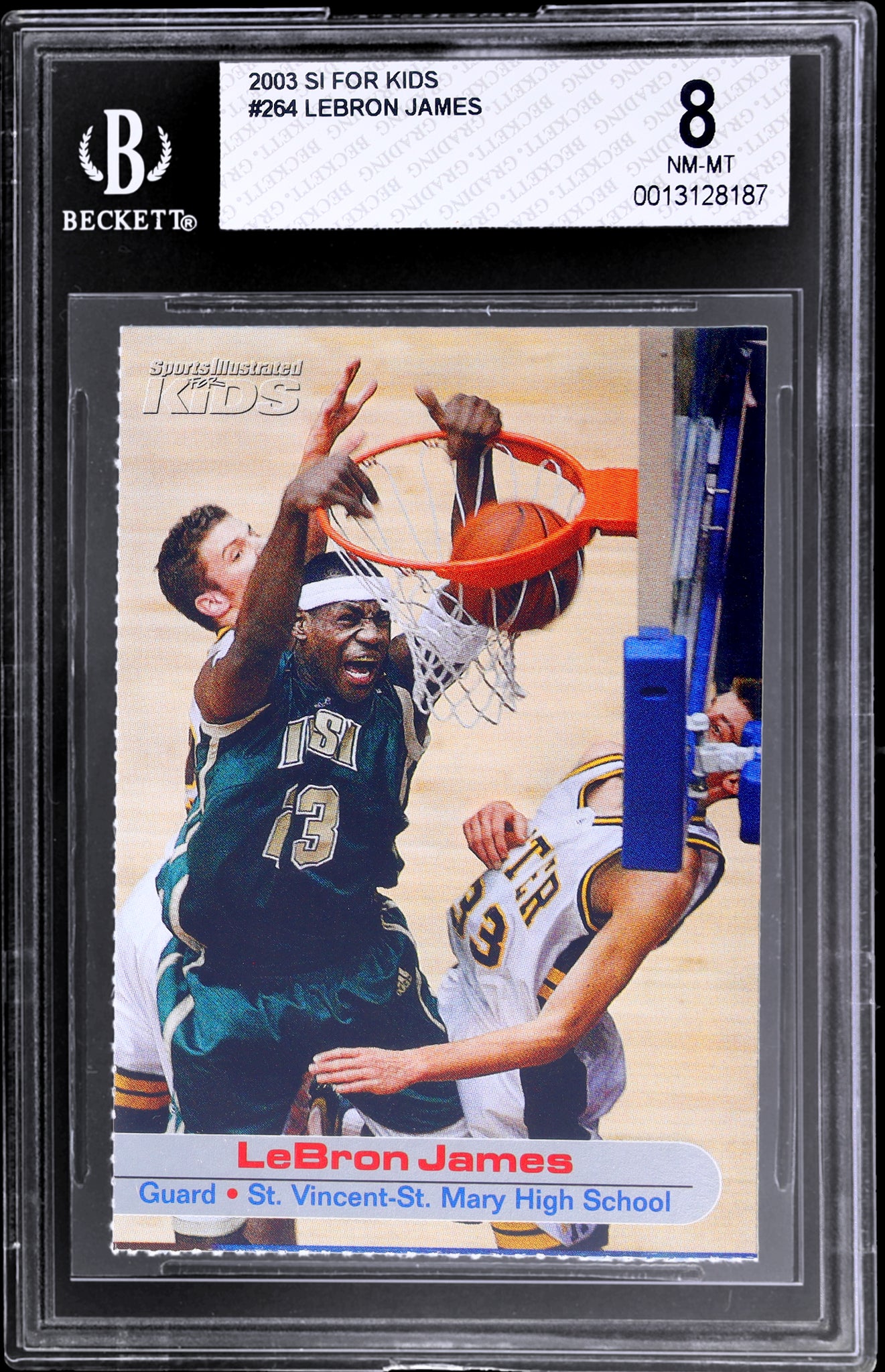 2003 Sports Illustrated For Kids #264 LeBron James BGS 8