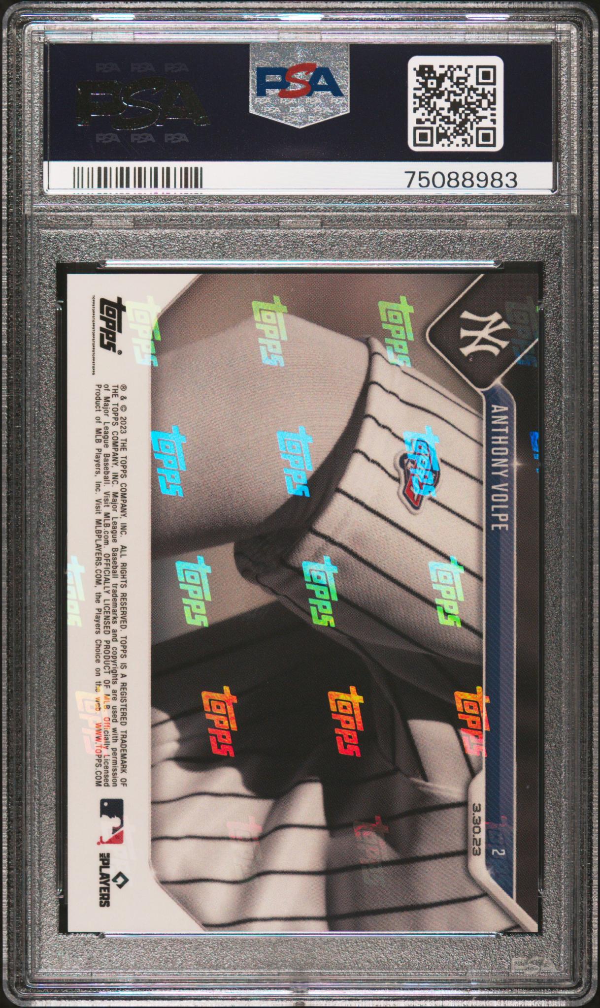 2023 Topps Now Anthony Volpe #2 RC PSA 10