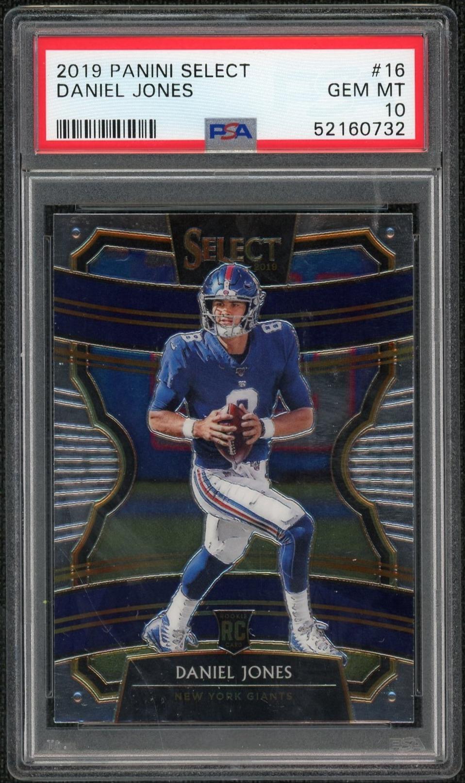 2019 Panini Select Concourse Daniel Jones #16 PSA 10