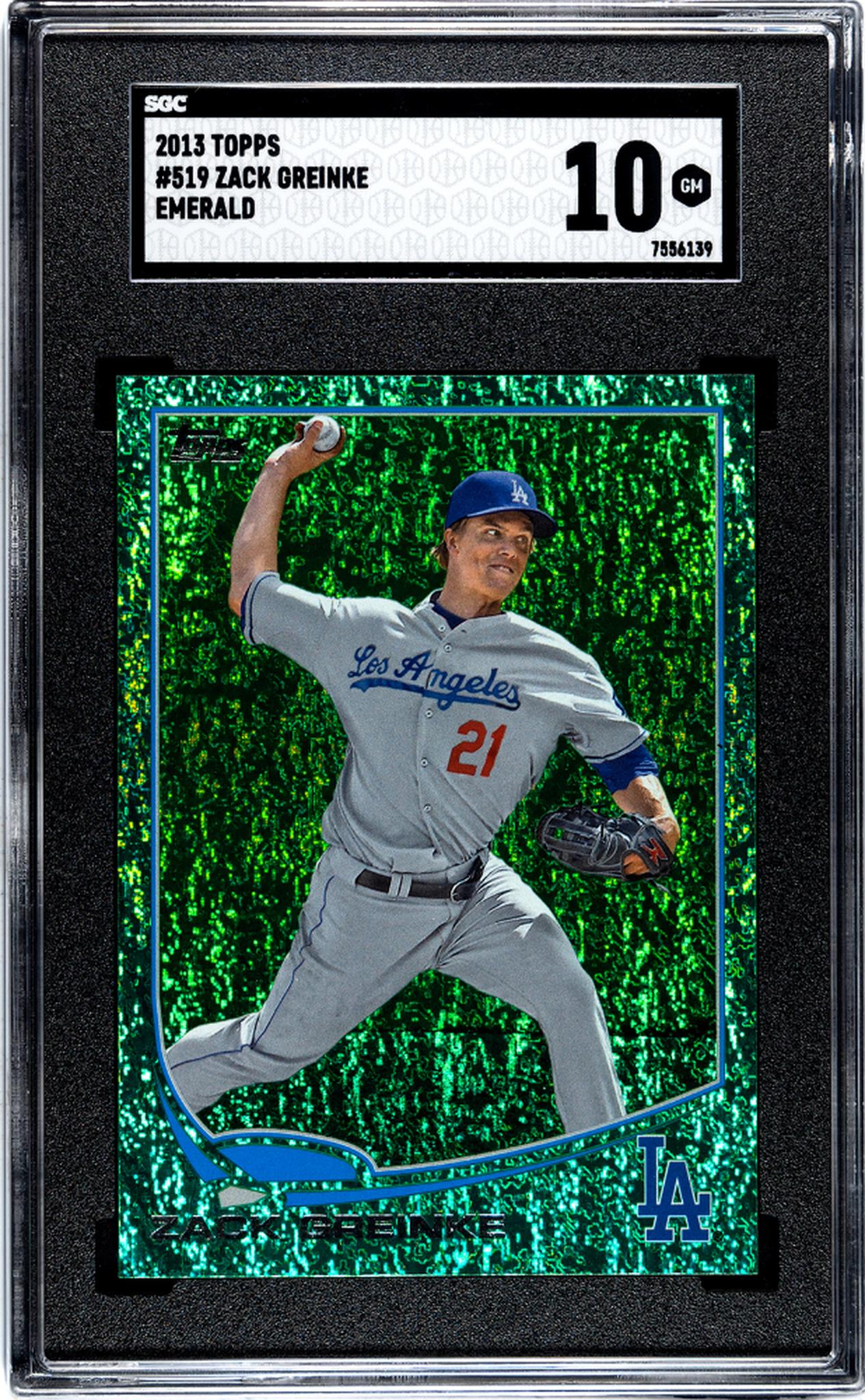 2013 Topps Zack Greinke #519 SGC 10