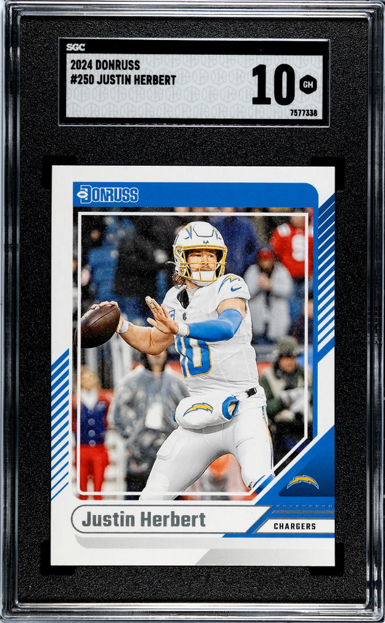 2024 Donruss #250 Justin Herbert SGC 10