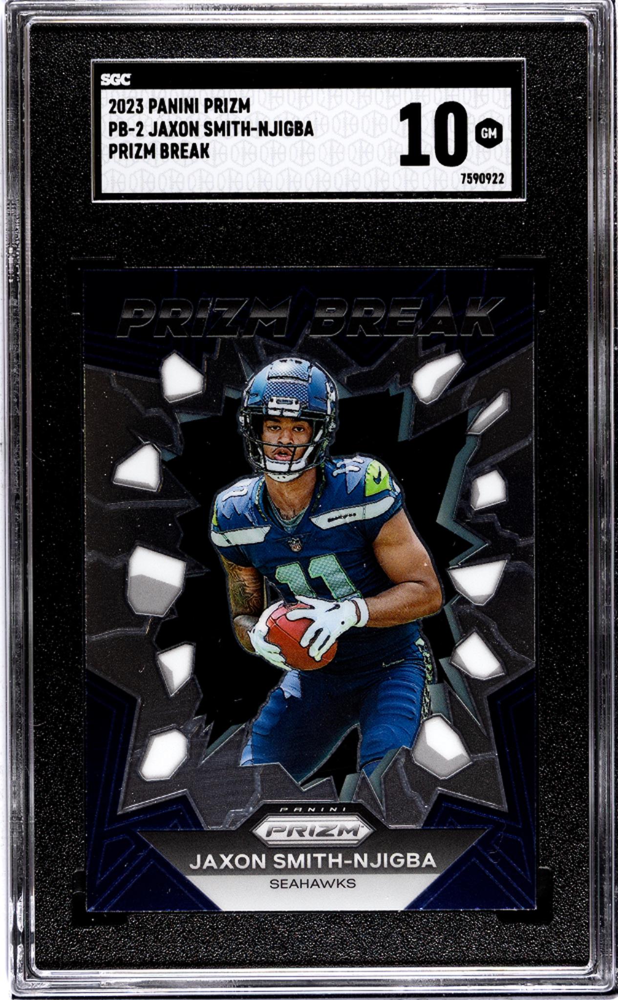 2023 Panini Prizm #PB-2 Jaxon Smith-Njigba Prizm Break SGC 10