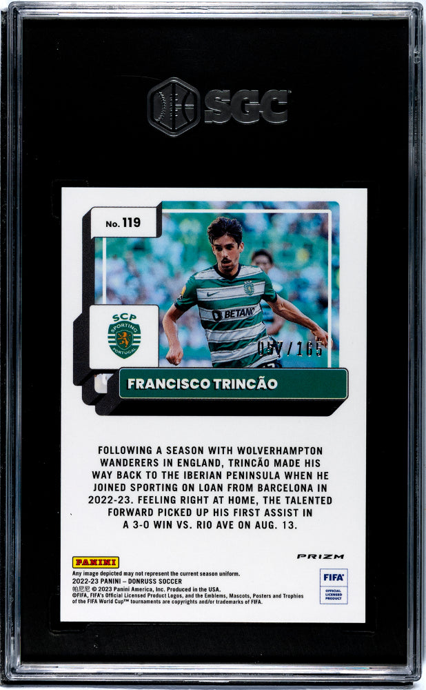 2022 Panini Donruss Optic Red /165 #119 Francisco Trincão SGC 7